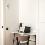 Cozy workspace at MIRO Rooms, ideal for tourists in Riga.